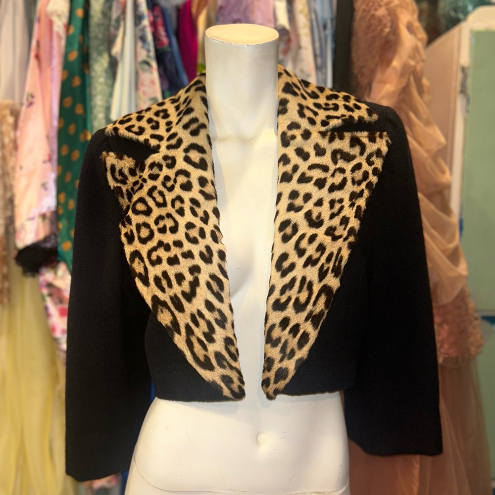 Mid Century Authentic Leopard Jacket - Picture 1 of 16